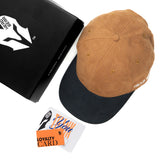 HEAD GEAR BROWN BLACK DUAL TONE STRUCTURED CAP