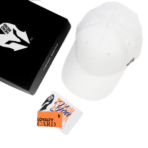 HEAD GEAR WHITE STRUCTURED CAP