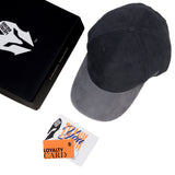 HEAD GEAR BLACK CHARCOAL GREY DUAL TONE CORD CAP