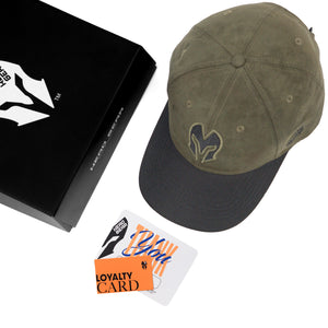 HEAD GEAR GREEN REDEFINED SUEDE CAP