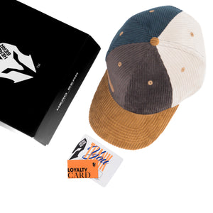 HEAD GEAR FOUR FIESTA CORD CAP - COFFEE