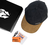 HEAD GEAR BLACK OLIVE DUAL TONE RUSTIC METAL STRUCTURED CAP