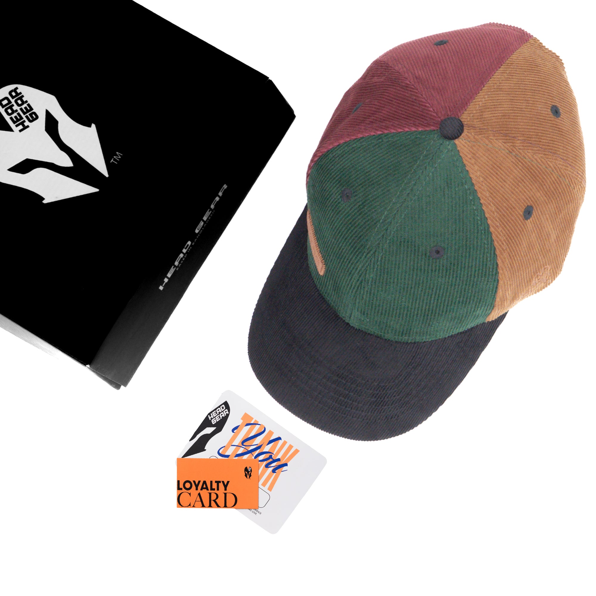 HEAD GEAR FOUR FIESTA CORD CAP - GREEN