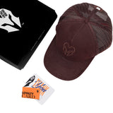 HEAD GEAR DARK CHOCOLATE SUPER SUEDE TRUCKER CAP