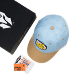 HEAD GEAR SKY BLUE AND BROWN DINOSAUR EDITION KIDS CAP