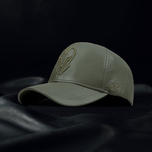 HEAD GEAR SAGE GREEN FAUX LEATHER LIMITED EDITION CAP