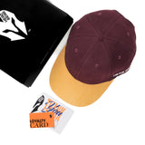 HEAD GEAR PURPLE WINE YELLOW DUAL TONE STRUCTURED CAP