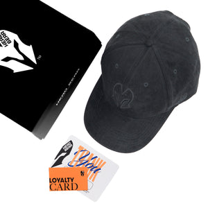 HEAD GEAR BLACK SUPER SUEDE CAP