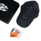 HEAD GEAR BLACK AND GREEN CONTRAST CORD CAP
