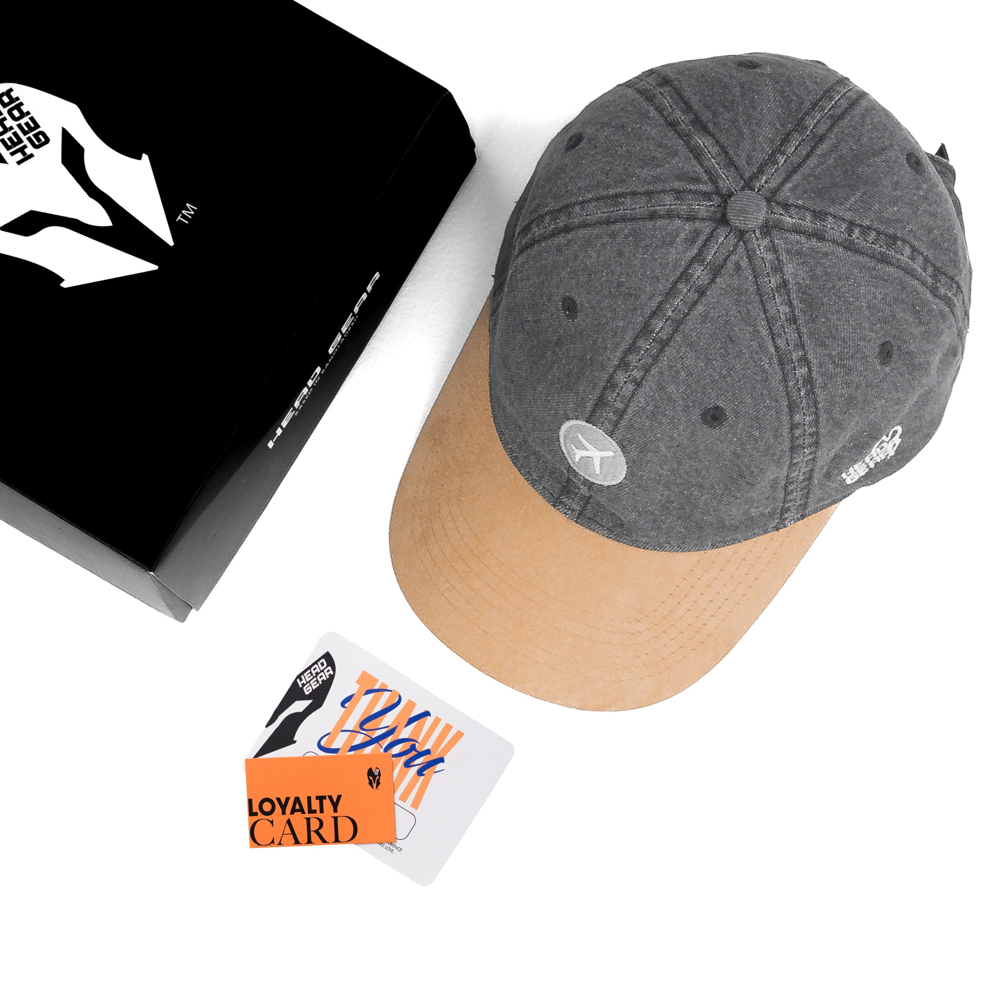 HEAD GEAR AIRPLANE WASHED DENIM CAP