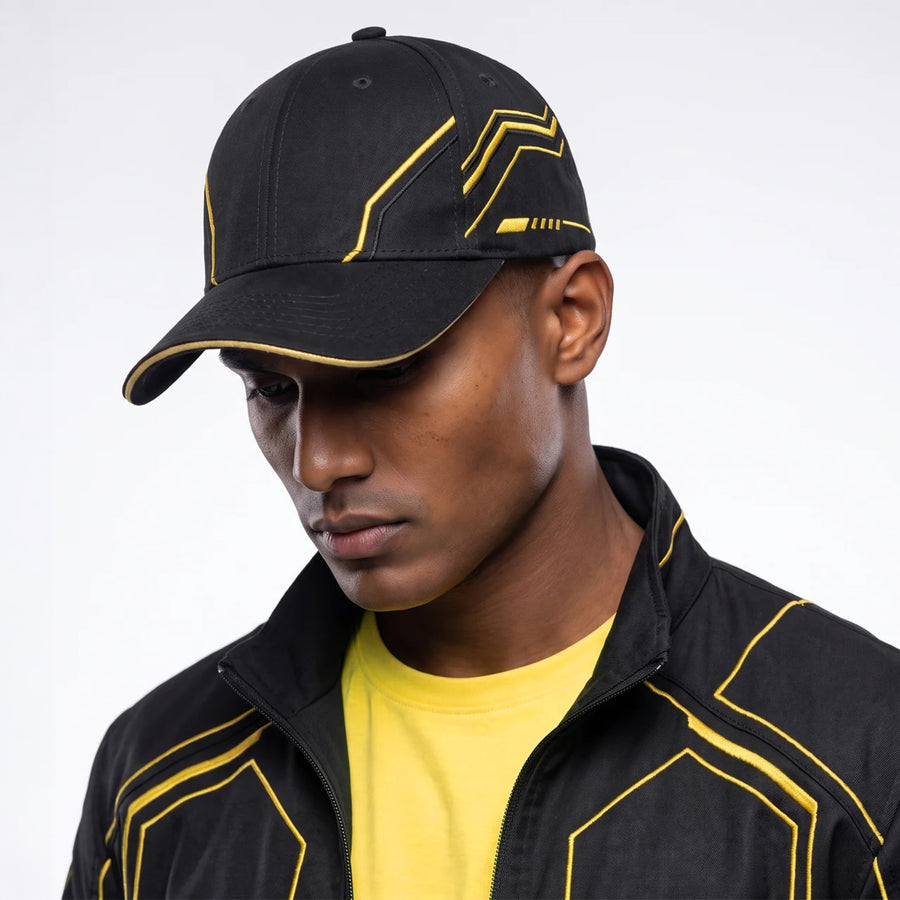 HEAD GEAR HYPER LINE BLACK CAP