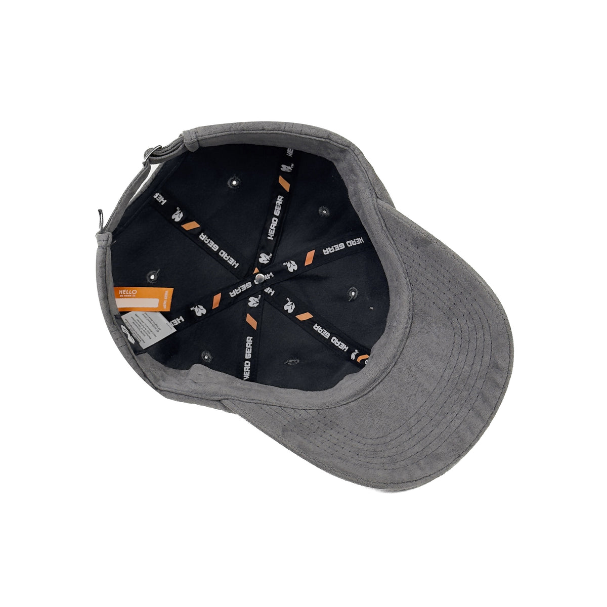 HEAD GEAR SOLID GREY SUEDE CAP
