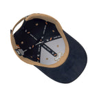 HEAD GEAR KHAKI & BLACK REDEFINED SUEDE CAP