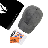 HEAD GEAR SOLID GREY SUEDE CAP