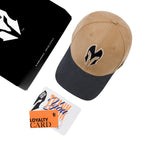 HEAD GEAR KHAKI & BLACK REDEFINED SUEDE CAP