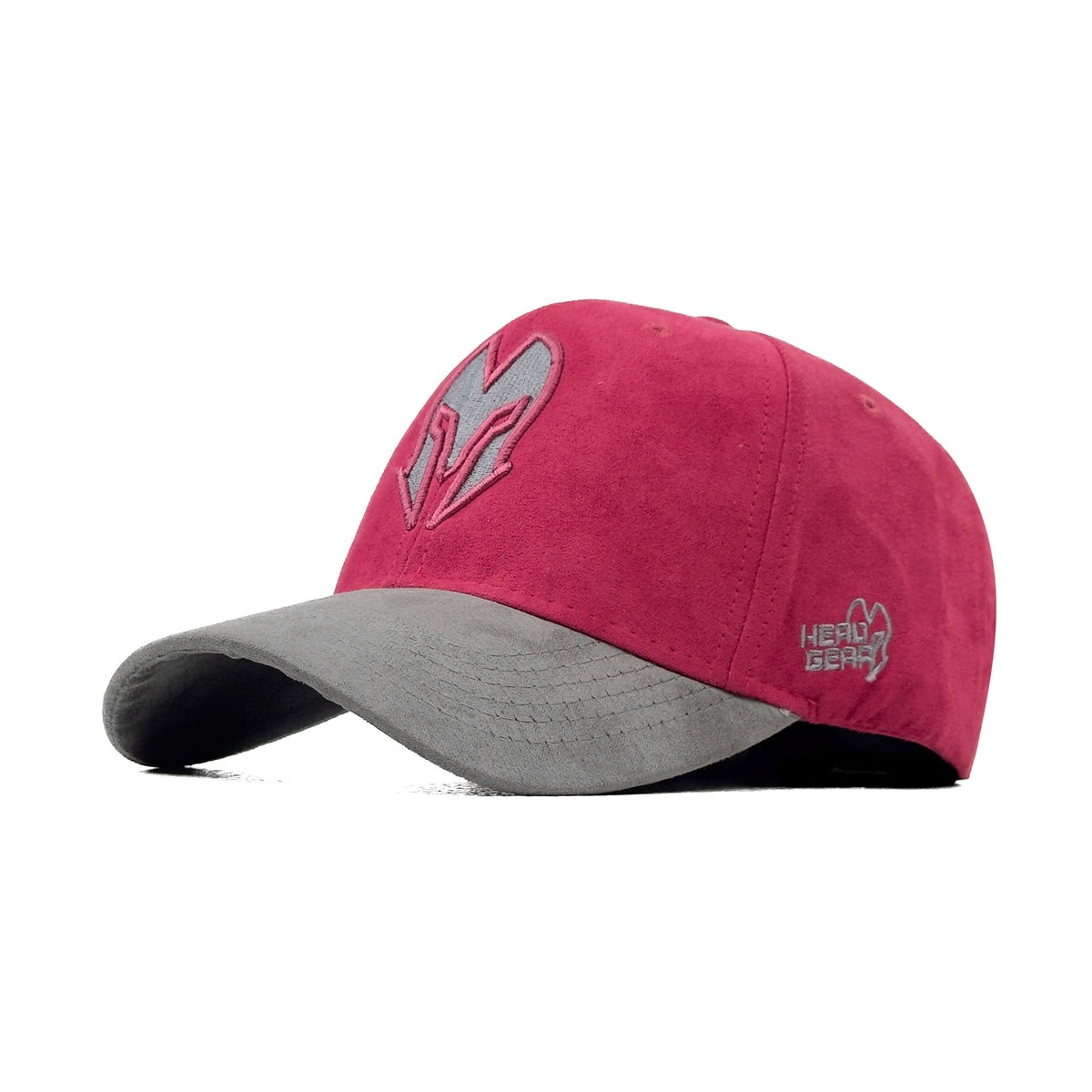 HEAD GEAR MAROON & GREY REDEFINED SUEDE CAP