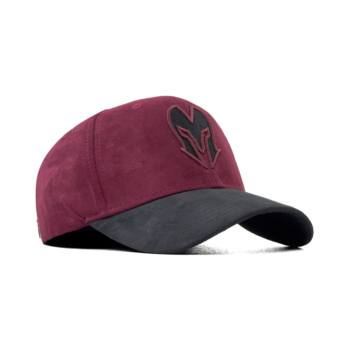 HEAD GEAR BURGUNDY & BLACK REDEFINED SUEDE CAP