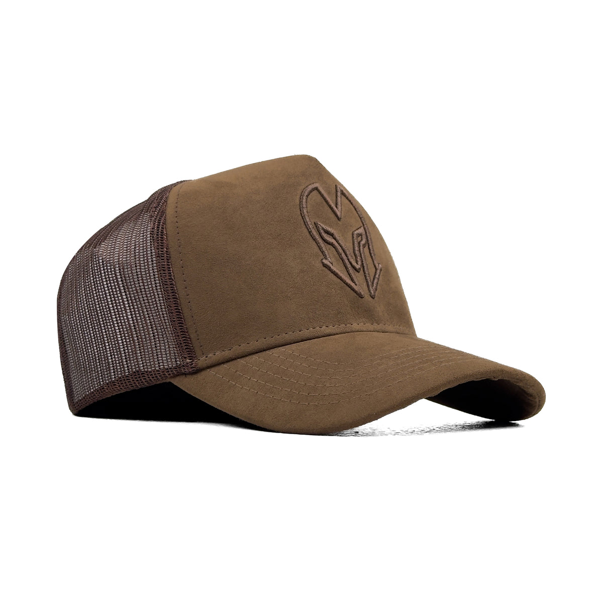 HEAD GEAR CHOCOLATE SUPER SUEDE TRUCKER CAP