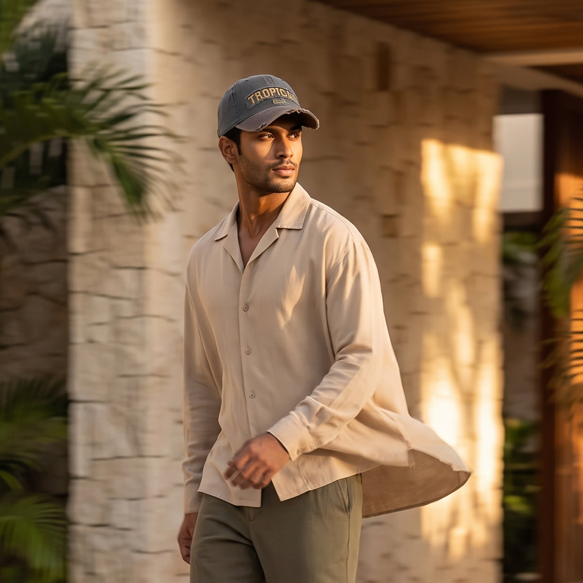HEAD GEAR TROPICAL WASHED RIPPED CAP