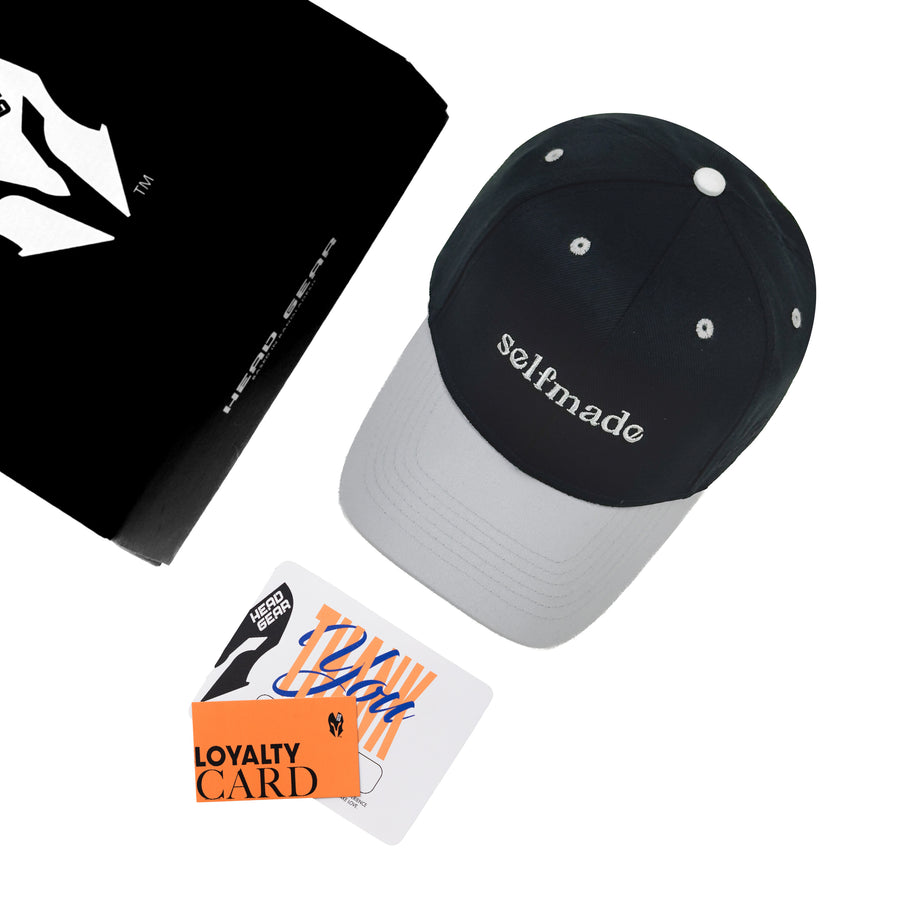HEAD GEAR SELFMADE BLACK CAP