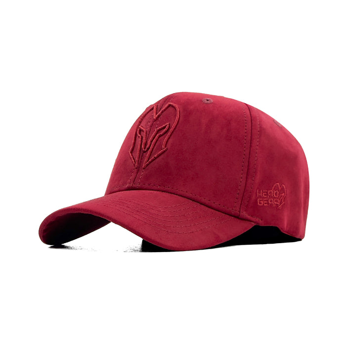 HEAD GEAR RED WINE SUPER SUEDE CAP