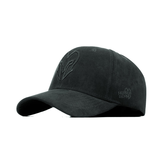 HEAD GEAR BLACK SUPER SUEDE CAP