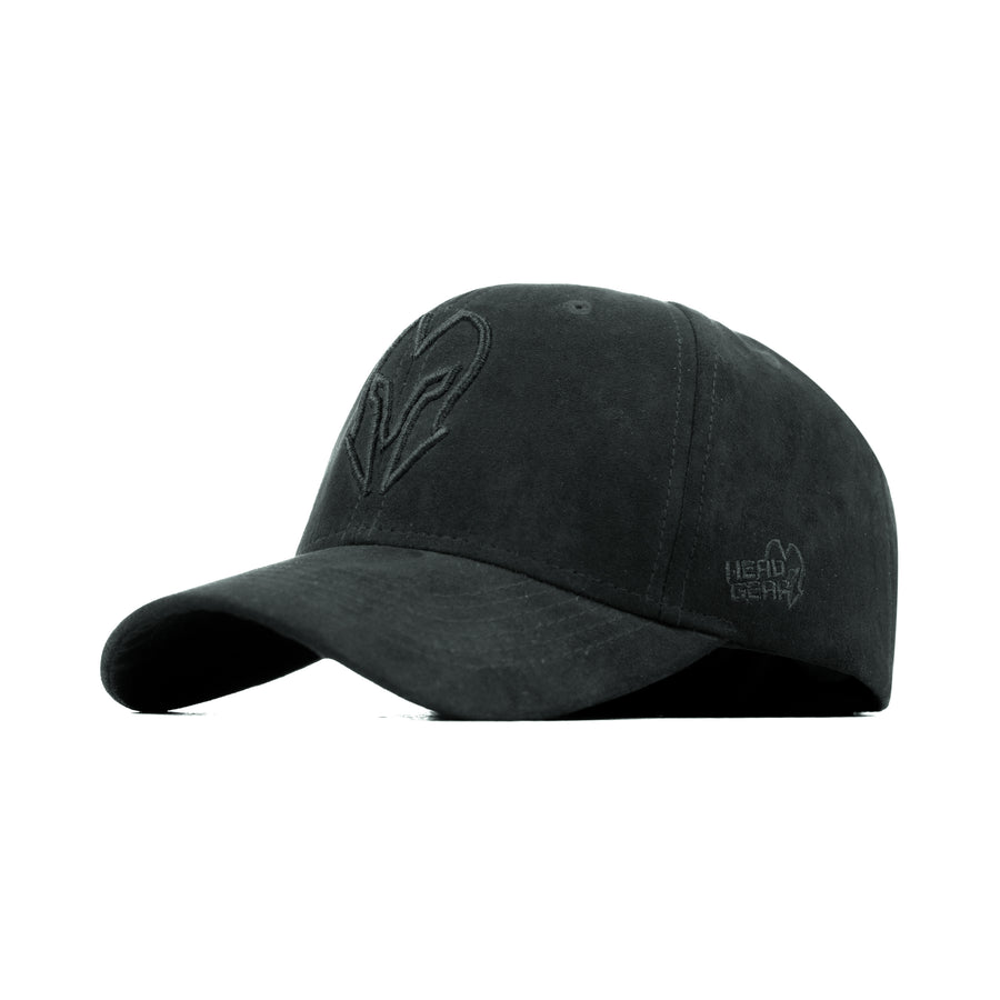 HEAD GEAR BLACK SUPER SUEDE CAP