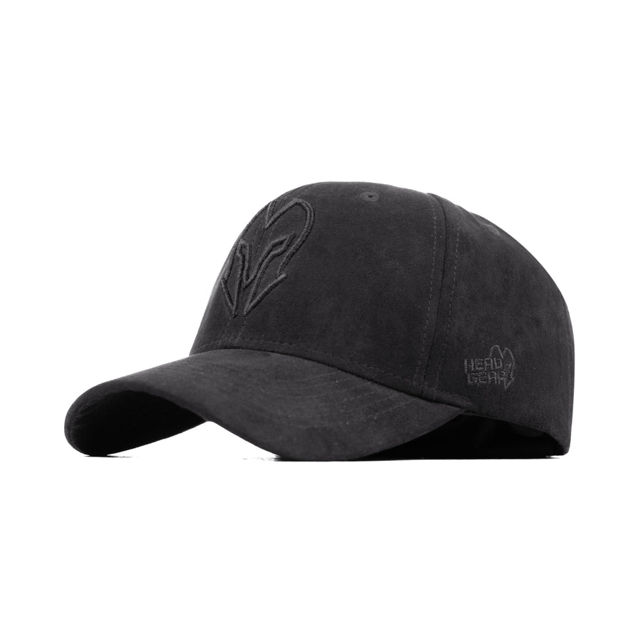 HEAD GEAR BLACK SUPER SUEDE CAP