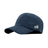 HEAD GEAR SOLID NAVY BLUE SUEDE CAP