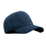 HEAD GEAR SOLID NAVY BLUE SUEDE CAP