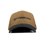 HEAD GEAR STUBBORN BROWN AND BLACK CAP