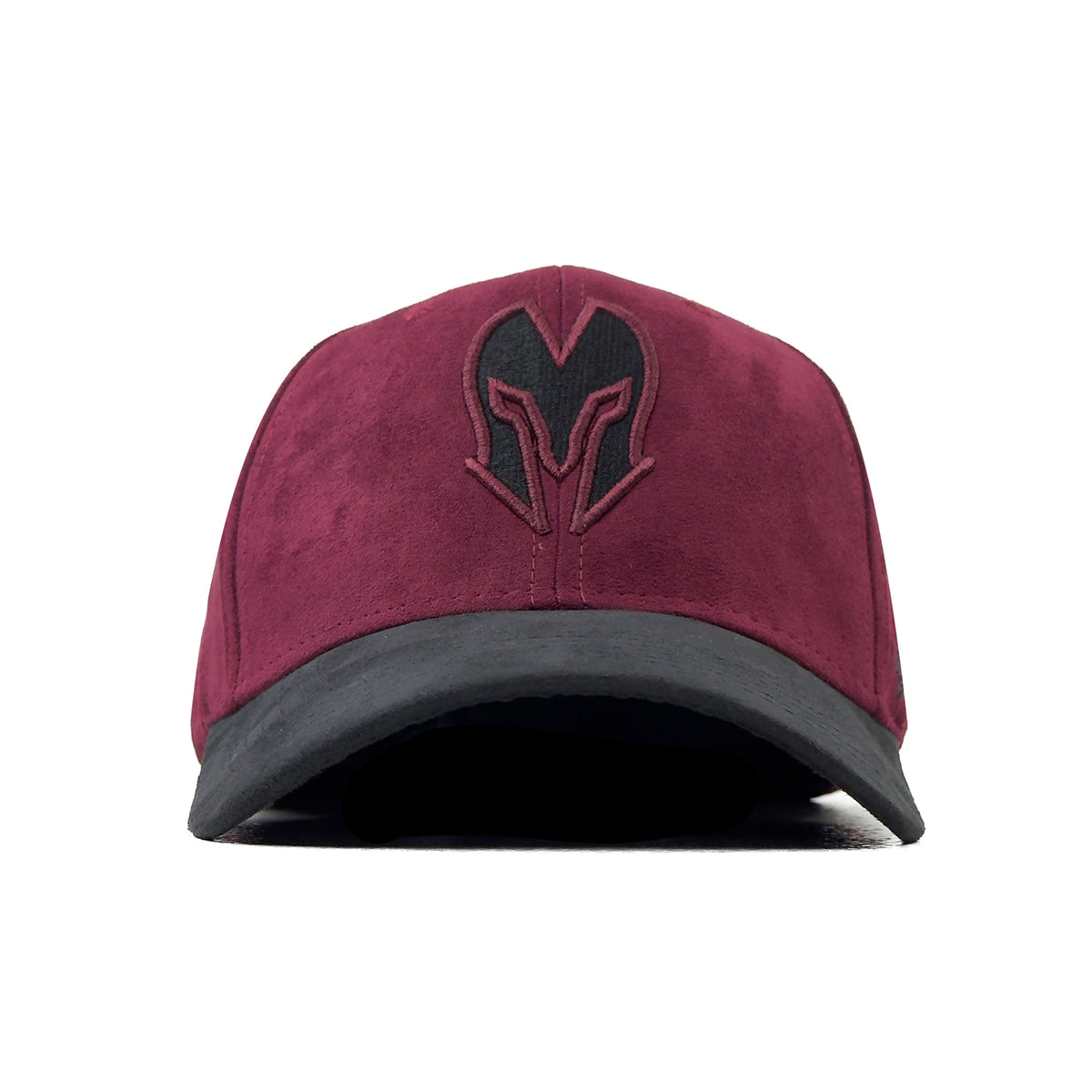 HEAD GEAR BURGUNDY & BLACK REDEFINED SUEDE CAP
