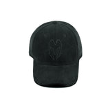 HEAD GEAR BLACK SUPER SUEDE CAP