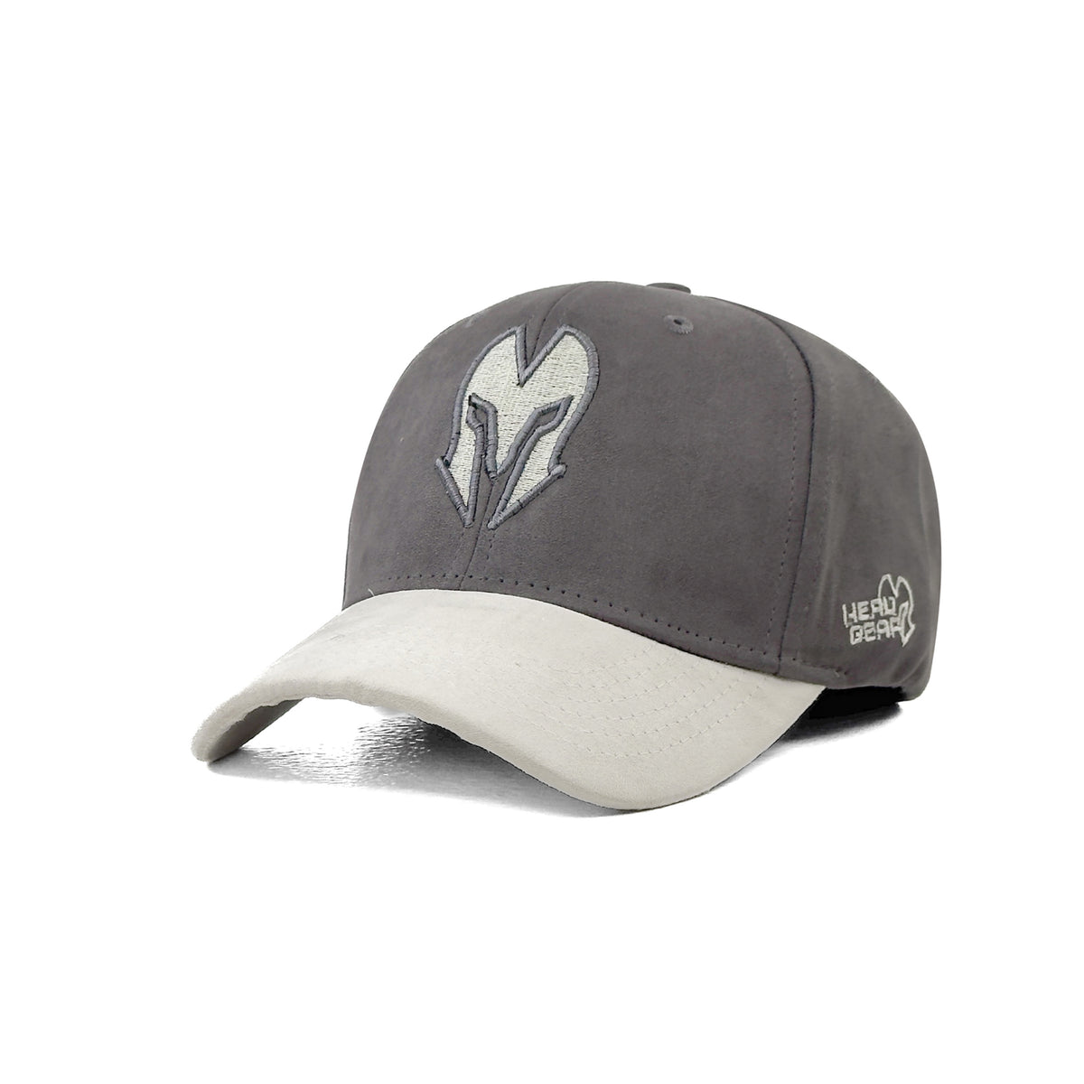 HEAD GEAR CHARCOAL GREY & OFF-WHITE REDEFINED SUEDE CAP