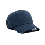 HEAD GEAR SOLID NAVY BLUE SUEDE CAP