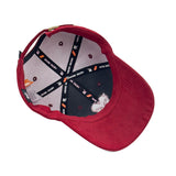 HEAD GEAR RED WINE SUPER SUEDE CAP