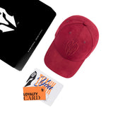 HEAD GEAR RED WINE SUPER SUEDE CAP