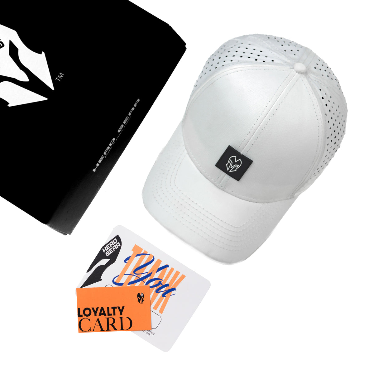 HEAD GEAR WHITE ACTI FLEX CAP