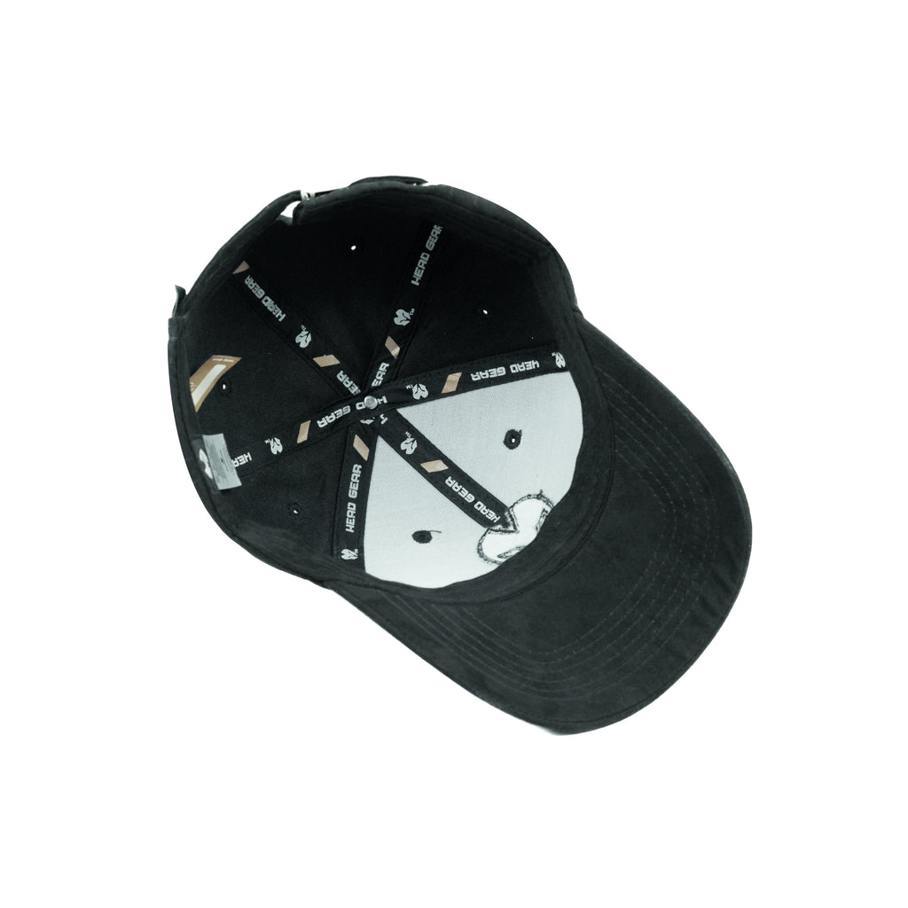 HEAD GEAR BLACK SUPER SUEDE CAP