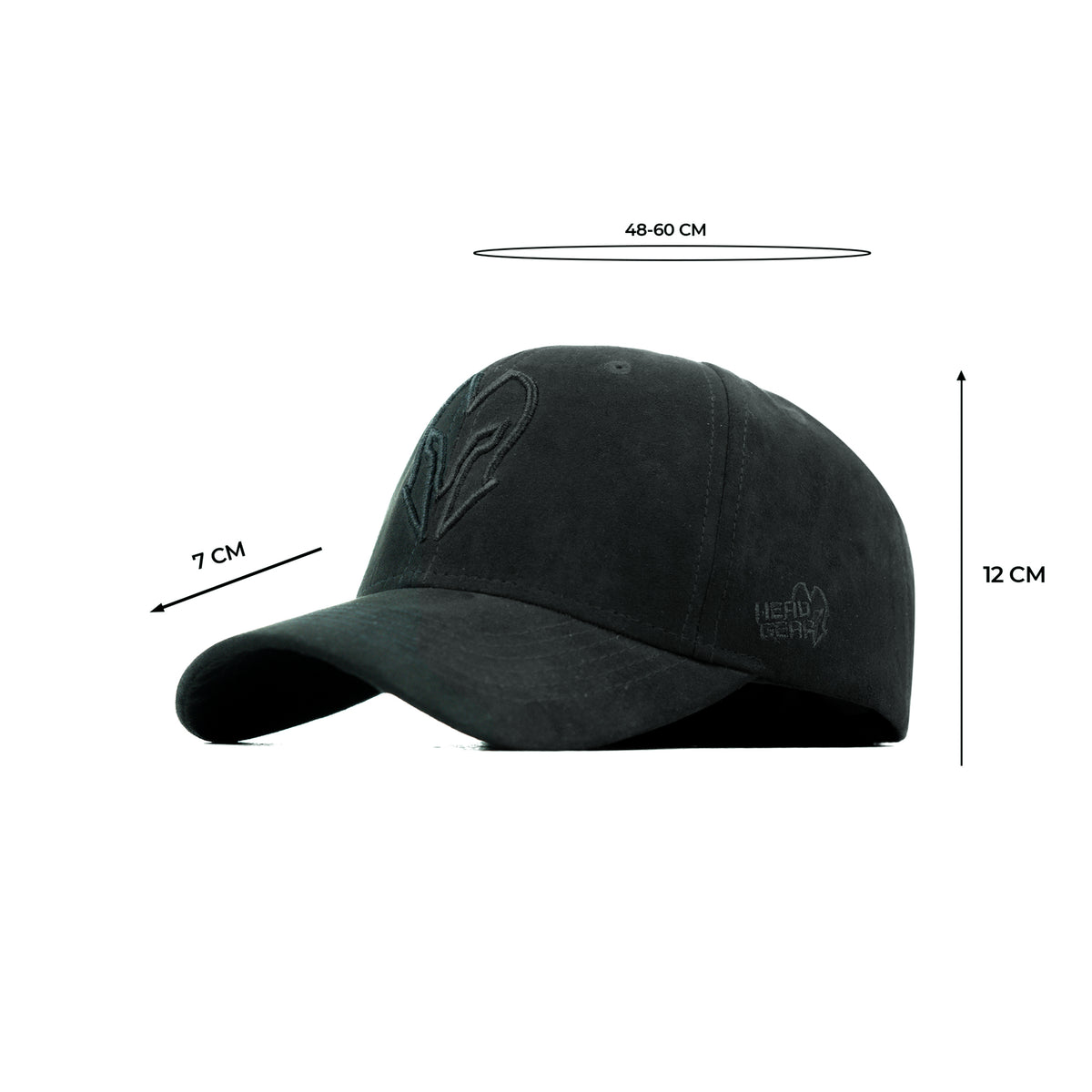 HEAD GEAR BLACK SUPER SUEDE CAP