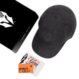 HEAD GEAR BLACK SUPER SUEDE CAP