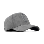 HEAD GEAR GREY SUPER SUEDE CURVED VISOR CAP