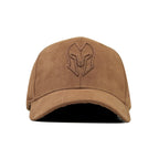 HEAD GEAR BROWN SUPER SUEDE CURVED VISOR CAP