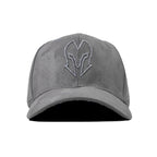 HEAD GEAR GREY SUPER SUEDE CURVED VISOR CAP