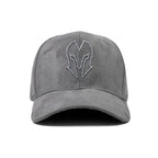HEAD GEAR GREY SUPER SUEDE CURVED VISOR CAP