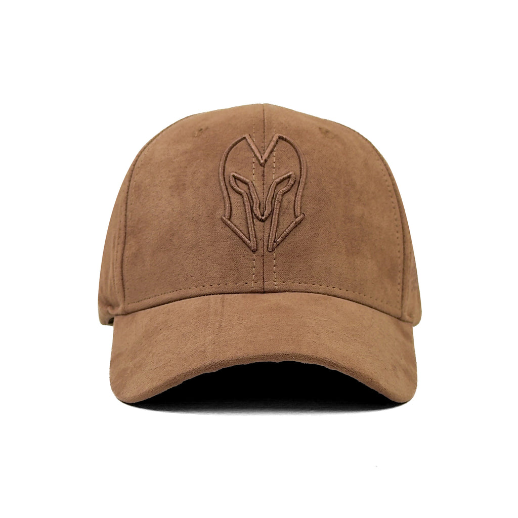 HEAD GEAR BROWN SUPER SUEDE CURVED VISOR CAP