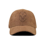 HEAD GEAR BROWN SUPER SUEDE CURVED VISOR CAP