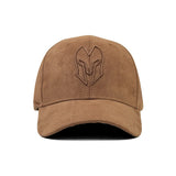 HEAD GEAR BROWN SUPER SUEDE CURVED VISOR CAP
