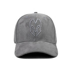HEAD GEAR GREY SUPER SUEDE CURVED VISOR CAP
