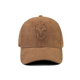 HEAD GEAR BROWN SUPER SUEDE CURVED VISOR CAP